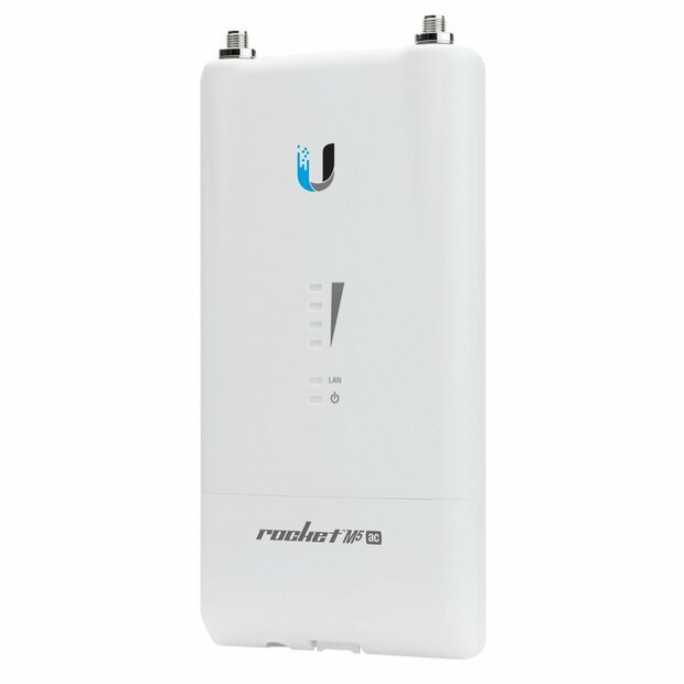 Ubiquiti Rocket 5AC Lite | WiFi 5 Base Station | 500 Mbit/s | Passief PoE (injector meegeleverd) | Inclusief Mastmontagebeugel | RENEWED