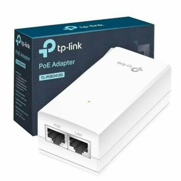 TP-LINK TL-POE2412G | PoE Adapter &amp; Injector | 24V | 12W | Gigabit Ethernet