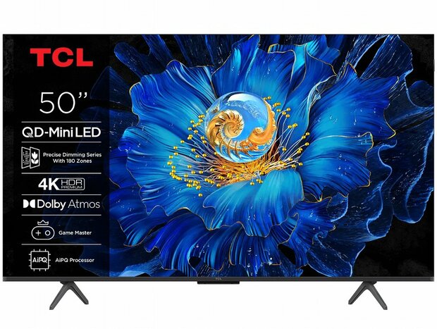 TCL 50C61KS | 50&quot; 4K Ultra HD QD-MiniLED Smart TV | 60Hz | Google TV + Wifi | Dolby Vision | HDMI 2.1 (2025)