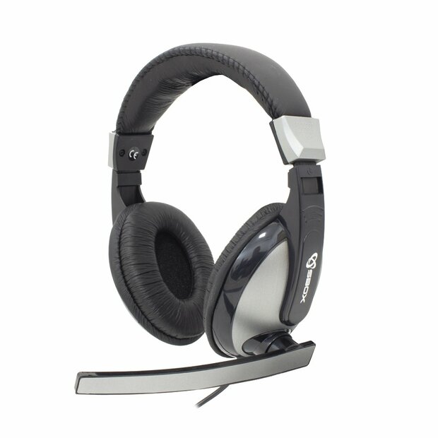 SBOX HS-302 | On-Ear Gaming Headset 3,5mm Connector | Zwart/Grijs
