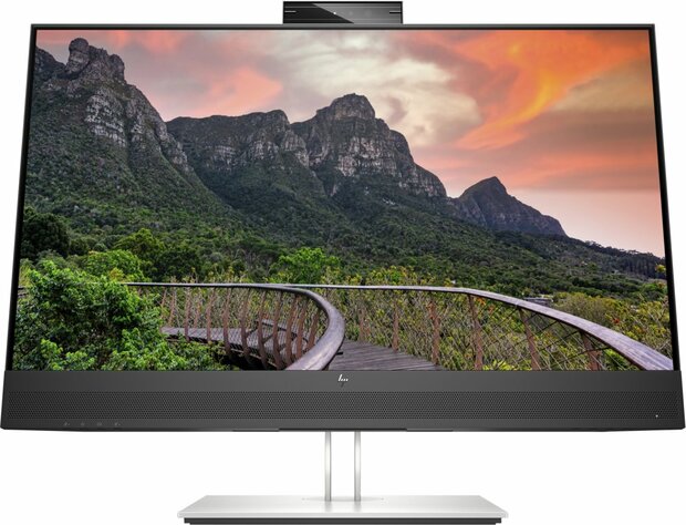 HP E27m G4 | 27" QHD IPS USB-C Conferentiemonitor met Webcam, Speakers en Microfoon | 75Hz | Zwart