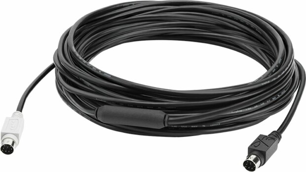 Logitech GROUP 10m Extender Cable 939-001487 | Mini-DIN-6 | Voor grote vergaderruimtes | Zwart