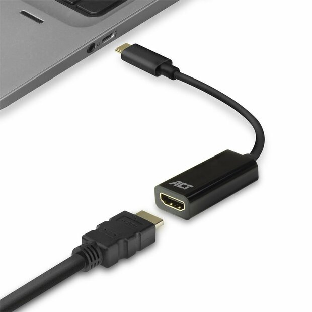 ACT AC7305 | USB-C naar HDMI Adapter | 0,15 m | Zwart
