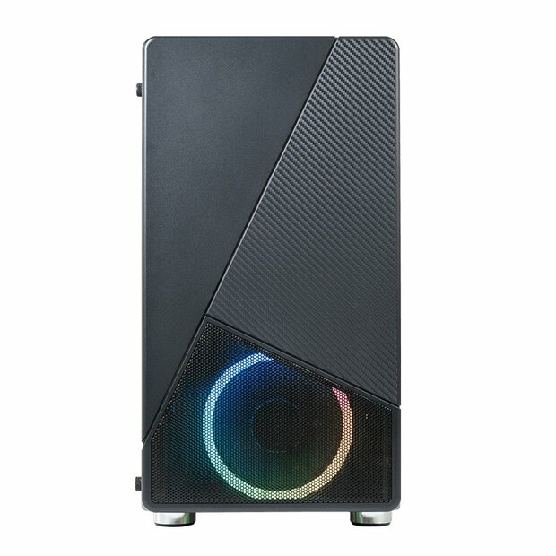 Azza Noir 130 RGB | Micro Tower Case | Zwart