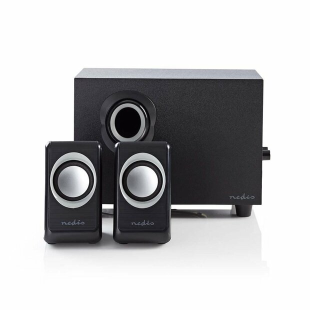 Nedis CSPR10021BK | 2.1 Luidsprekerset | 16W RMS | Zwart