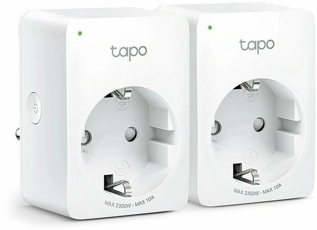 TP-Link Tapo P100 | Mini Smart Wi-Fi Stopcontact | 2990 W | Spraakbediening | Compact ontwerp | Wit