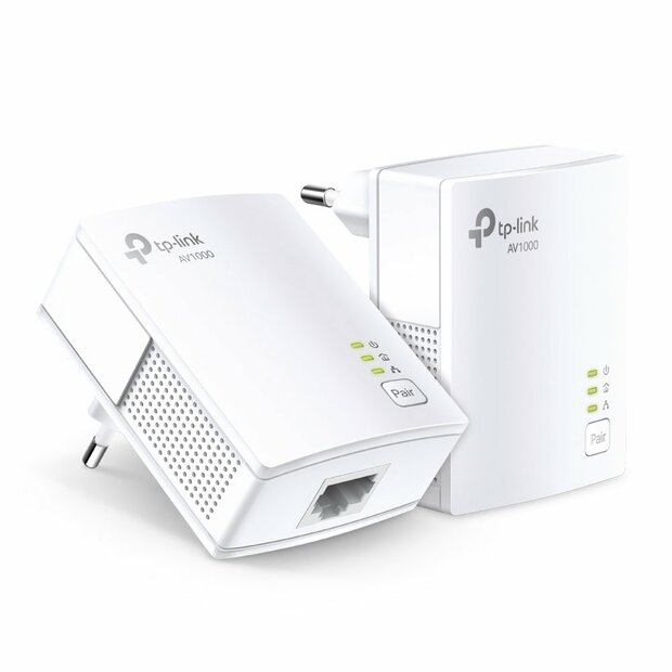 TP-Link TL-PA7017 KIT | Powerline Adapter Set | 1000 Mbps | Gigabit Ethernet | Wit