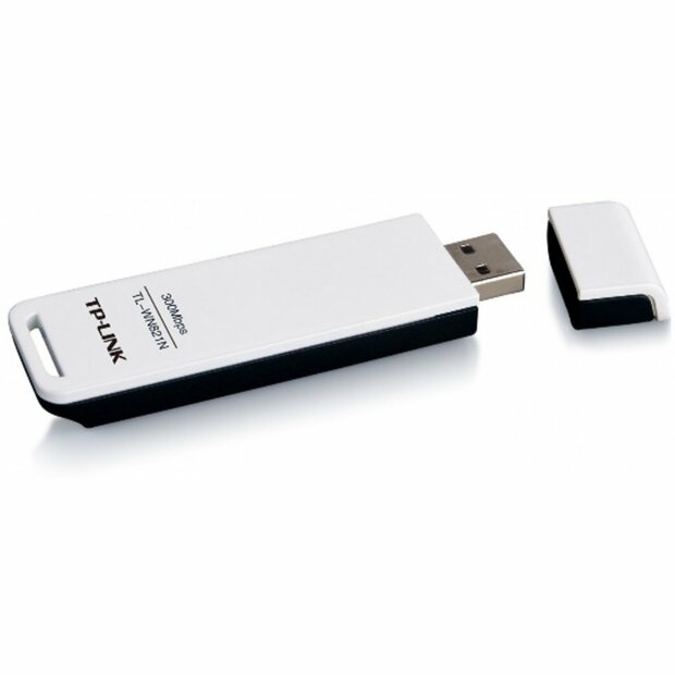 TP-Link TL-WN821N | Wi-Fi 4 USB Adapter | 300 Mbps | 2,4 GHz | USB 2.0 | Zwart