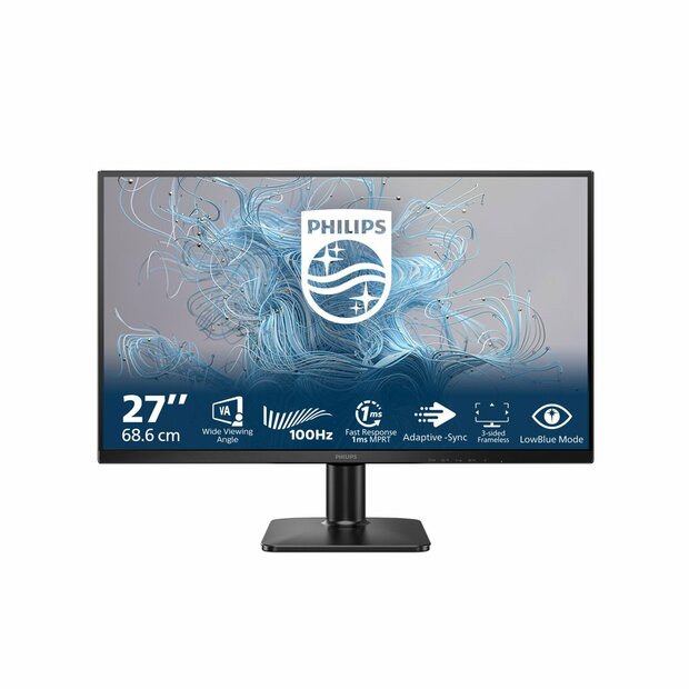 Philips 27E2N1100L/00 | 27&quot; Full HD VA Monitor | 100Hz | 1ms | HDMI &amp; VGA | Adaptive Sync | LowBlue Mode | Flicker-Free | Zwart