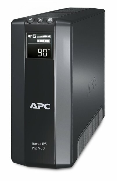 APC Back-UPS Pro BR900G-GR | 900 VA UPS met LCD-scherm | 5 Aansluitingen | AVR Technologie | Geavanceerde Bescherming tegen Spanningstoringen