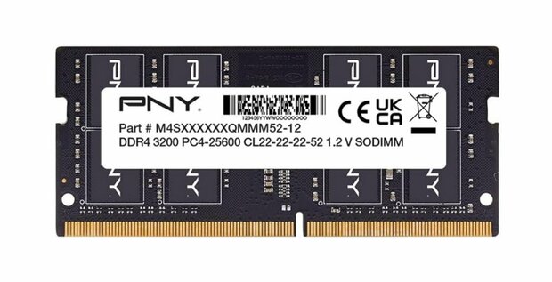 PNY Performance | 16GB DDR4-3200 SO-DIMM Geheugenmodule | 1x16GB | CL22 | BULK