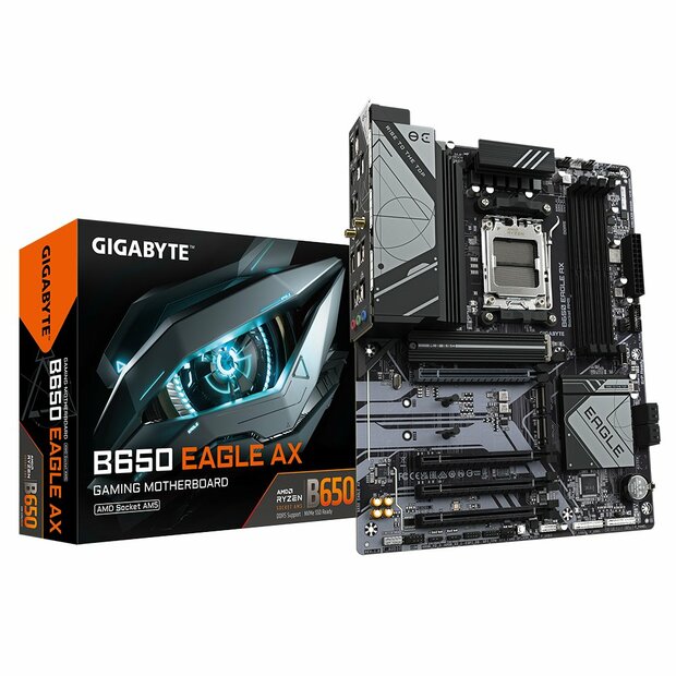 GIGABYTE B650 EAGLE AX | AMD B650 | Socket AM5 | 4x DDR5 | Wi-Fi 6E | ATX Moederbord