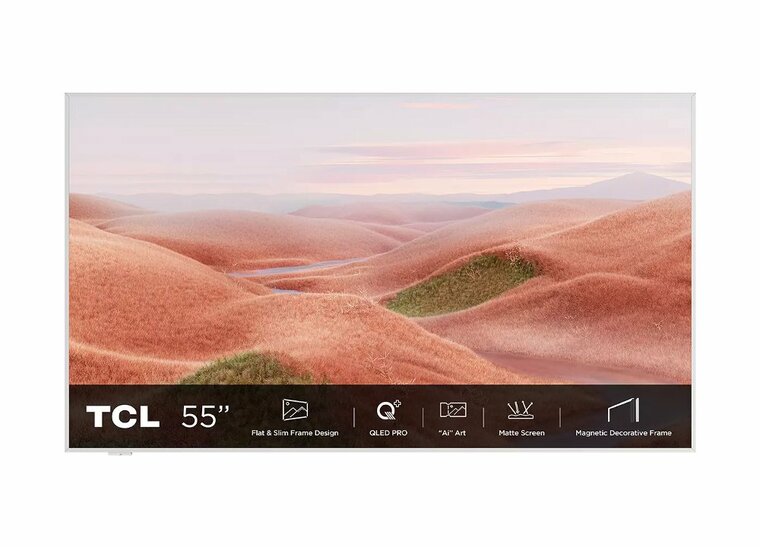TCL NXTFRAME 55A300W | 55&quot; 4K Ultra HD QLED Smart TV | Google TV | Dolby Vision | 120Hz | Slim Design