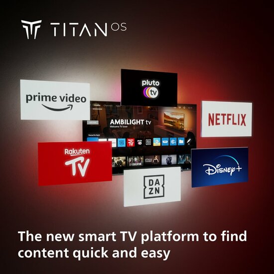Philips The One 55PUS8949 | 55&quot; 4K Ultra HD LED Ambilight Smart TV | Titan OS | Dolby Vision | AI Sound | 144Hz