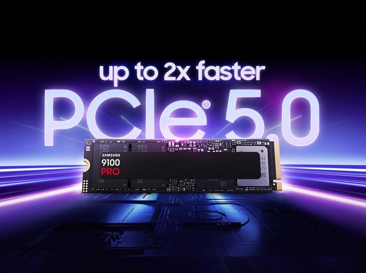 Samsung 9100 PRO | 2TB NVMe SSD | M.2 | Gen5 | 14.700MB/s Lezen | 13.400MB/s Schrijven