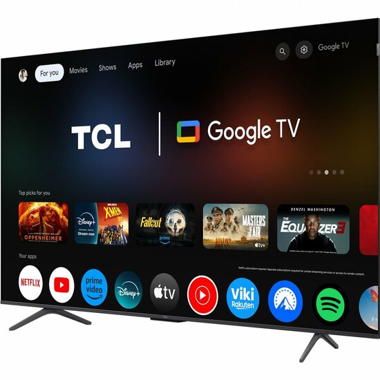 TCL 65P8K | 65&quot; 4K Ultra HD QLED Smart TV | Google TV | Quantum Dot | Dolby Vision | 120Hz (2025)