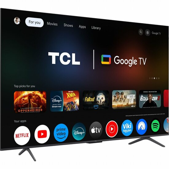 TCL 65P8K | 65&quot; 4K Ultra HD QLED Smart TV | Google TV | Quantum Dot | Dolby Vision | 120Hz (2025)