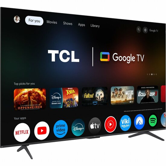 TCL 75P8K | 75&quot; 4K Ultra HD QLED Smart TV | Google TV | Quantum Dot | Dolby Vision | 120Hz (2025)