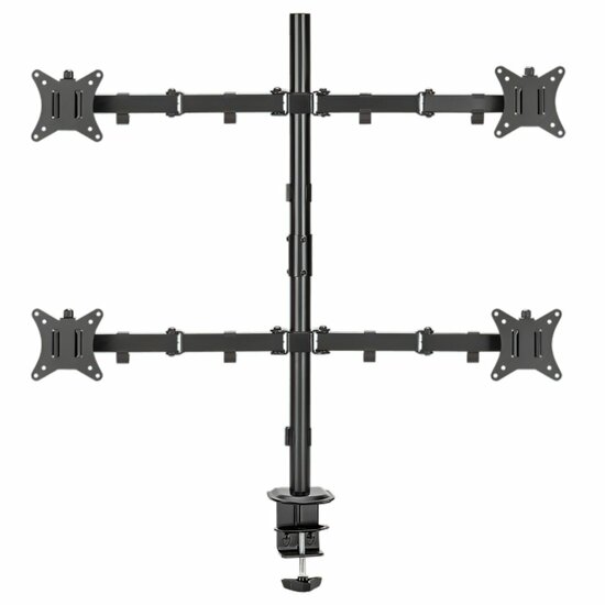 SBOX LCD-352/4-2 | Verstelbare Monitor-bureaubeugel | Tot 32&quot; | Max 9kg | VESA 100x100 | 4 Monitoren