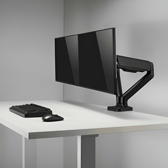 SBOX Flex LCD-S024-2 | Verstelbare Monitor-bureaubeugel | Tot 32&quot; | Max 9kg | VESA 100x100 | 2 Monitoren