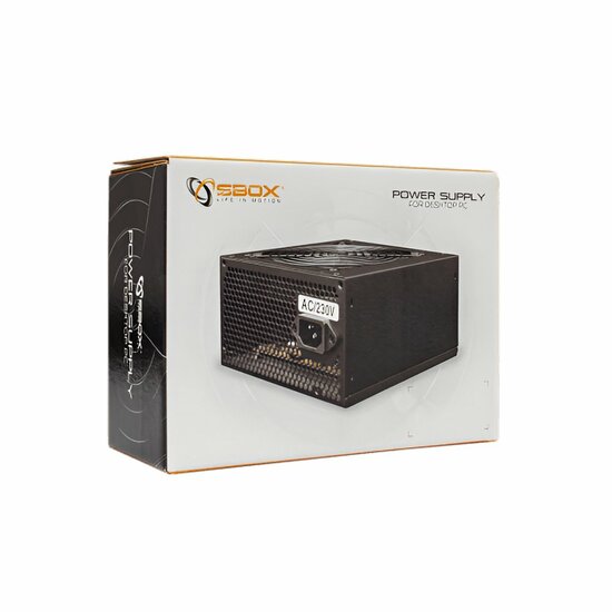 SBOX PSU-400/R Black Metal | 400 Watt ATX PSU | Power Supply | Voeding
