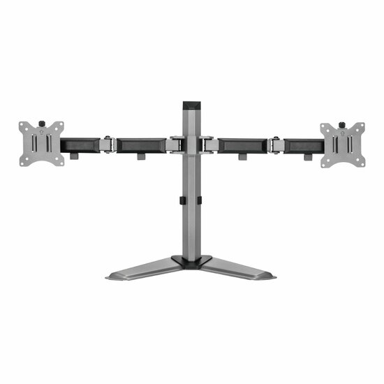 White Shark TUTANKHAMUN | Monitor-bureaustand | Tot 32&quot; | Max 9kg | VESA 100x100 | 2 Monitoren