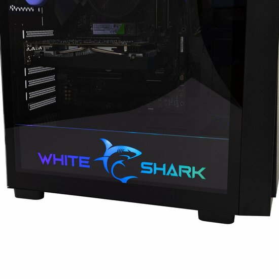 White Shark WARHEAD | Midi Tower Case | Inclusief 4 RGB Fans | Zwart