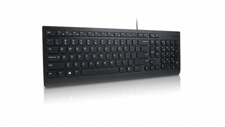 Lenovo Keyboard QWERTY | USB aansluiting | Bulk verpakking | Zwart | Gereviseerd model (resprayed)