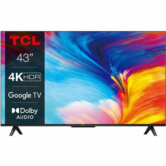 TCL 43P635 | 43&quot; 4K Ultra HD LED Smart TV | Google TV | HDR10 | 60Hz | Refurbished Gold