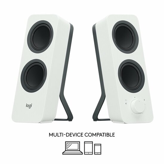 Logitech Z207 | 2.0 Luidsprekerset | Bluetooth en 3,5mm | Zwart/Wit