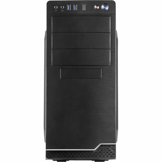 Inter-Tech IT-5916 | Midi Tower Case | 500 Watt Voeding | Zwart | Open Box