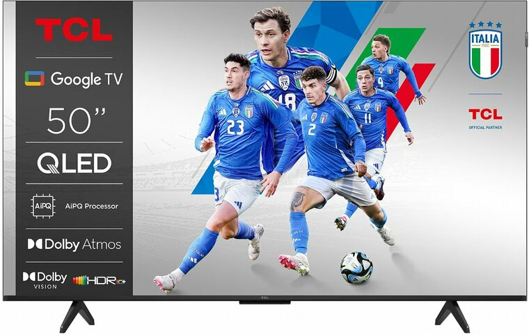 TCL 50P79K | 50&quot; 4K Ultra HD QLED Smart TV | Google TV | Dolby Vision | 60Hz (2025)