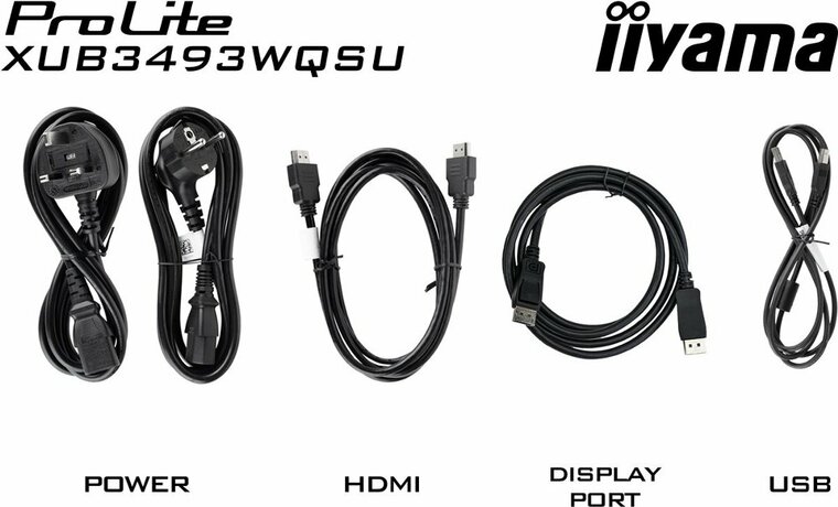 iiyama ProLite XUB3493WQSU-B6 | 34&quot; Ultrawide IPS Monitor | 3440x1440 UWQHD | 120Hz | LED | Zwart