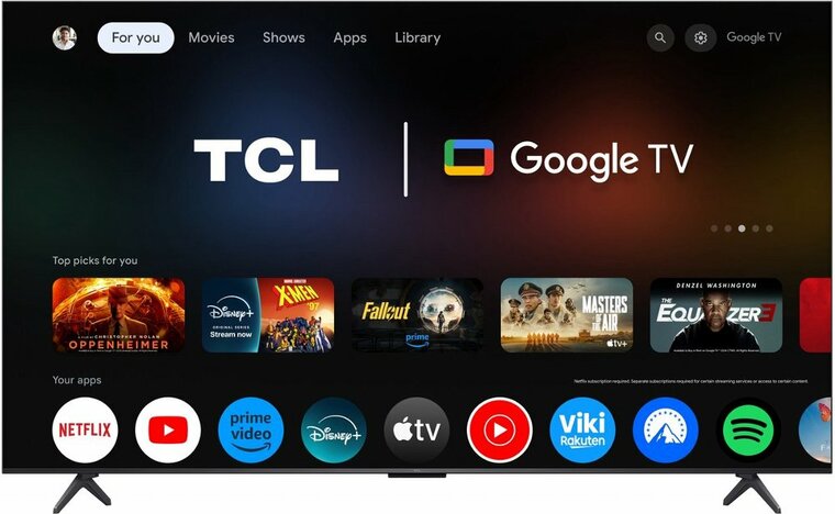 TCL 65C61KS | 65&quot; 4K Ultra HD QD-MiniLED Smart TV | 120Hz | Google TV + Wifi | Dolby Vision | HDMI 2.1 (2025)