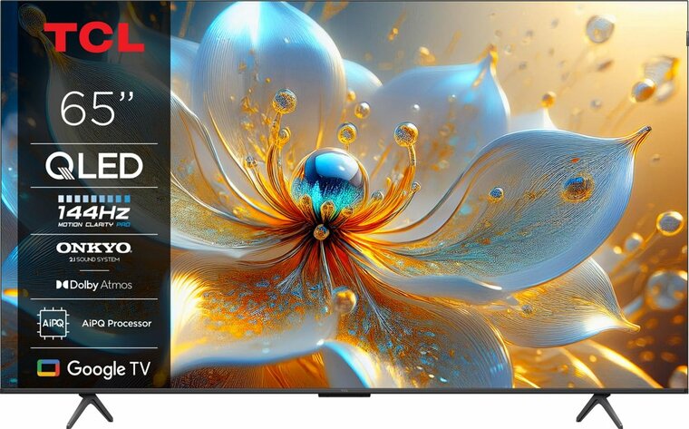 TCL 65T8C | 65&quot; 4K Ultra HD QLED Smart TV | 120Hz | Google TV + Wifi | Dolby Vision | HDMI 2.1 (2025)