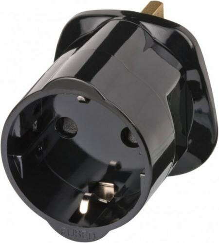 Brennenstuhl Reisadapter | Geaard | Type G (VK) naar Type F | Zwart