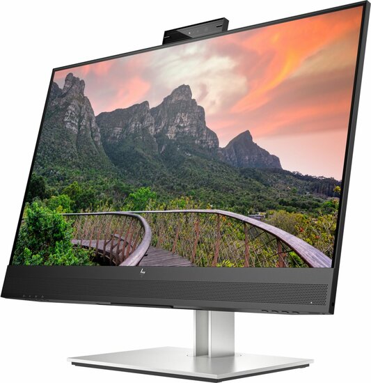 HP E27m G4 | 27" QHD IPS USB-C Conferentiemonitor met Webcam, Speakers en Microfoon | 75Hz | Zwart