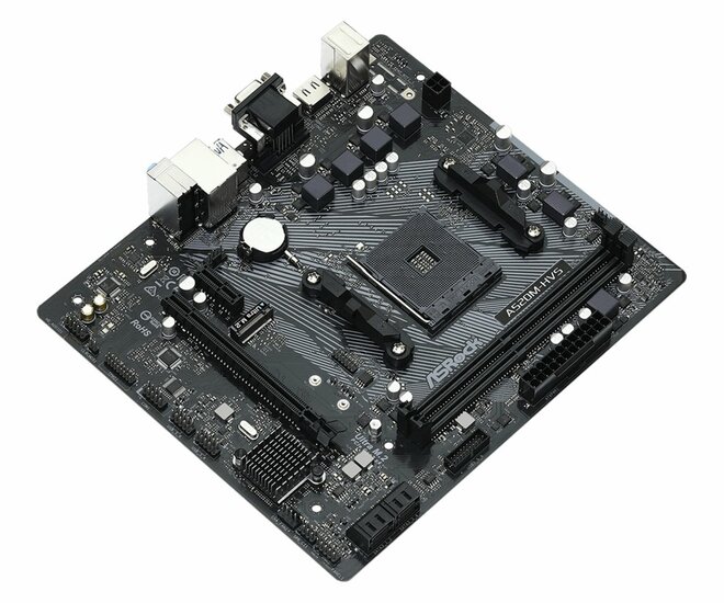 Asrock A520M-HVS | Socket AM4 | AMD A520 | 2xDDR4 | Micro-ATX | Moederbord