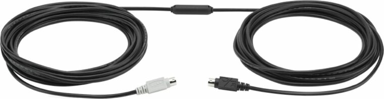Logitech GROUP 10m Extender Cable 939-001487 | Mini-DIN-6 | Voor grote vergaderruimtes | Zwart