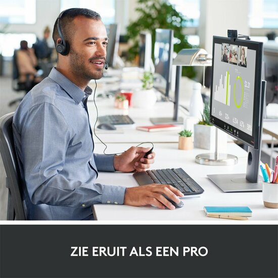 Logitech C920s PRO | 1080p 30FPS USB Webcam met Microfoon