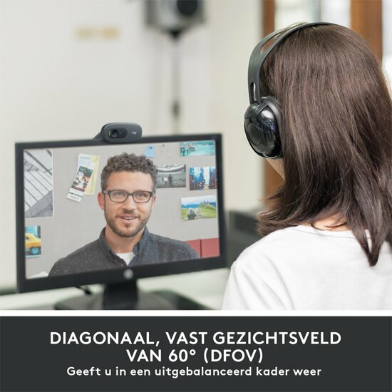 Logitech C505 HD | 720p 30FPS USB Webcam met Microfoon