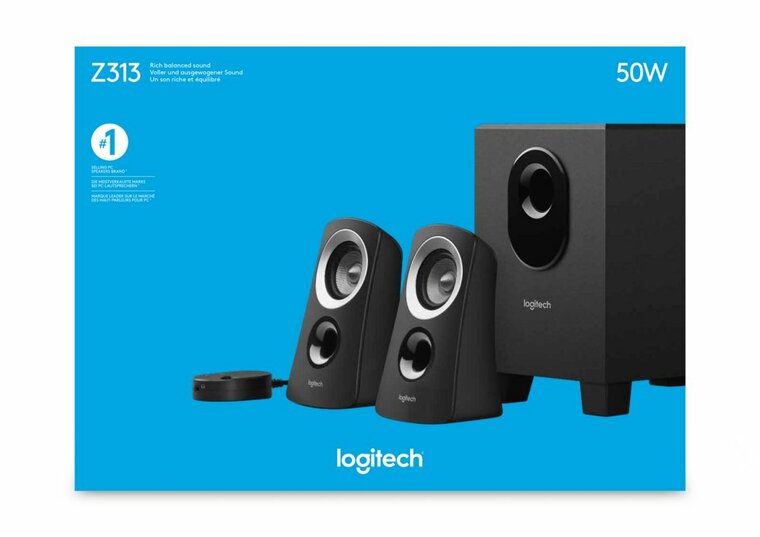 Logitech Z313 | 2.1 Luidsprekerset | Krachtig Stereo Geluid | 50W RMS