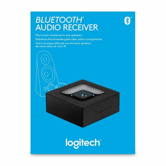 Logitech Bluetooth Audio Adapter | Draadloos Streamen | 3,5mm &amp; RCA | Zwart
