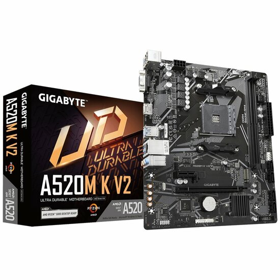 Gigabyte A520M-K V2 | Socket AM4 | AMD A520 | 2xDDR4 | Micro-ATX | Moederbord