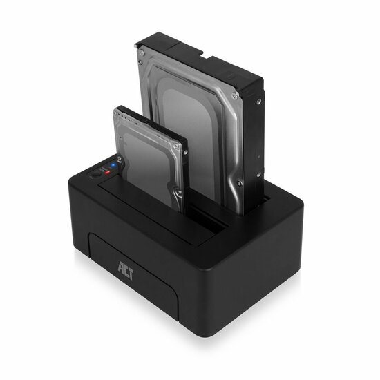 ACT AC1504 | Dual SATA Docking Station | 2,5" &amp; 3,5" HDD/SSD | USB 3.2 Gen1 (5 Gbps)