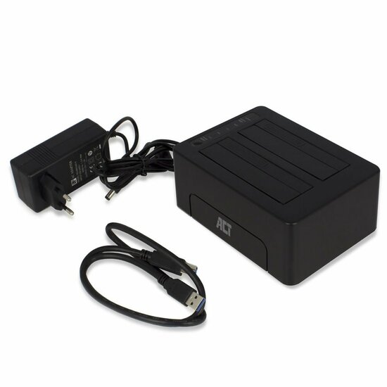 ACT AC1504 | Dual SATA Docking Station | 2,5" &amp; 3,5" HDD/SSD | USB 3.2 Gen1 (5 Gbps)