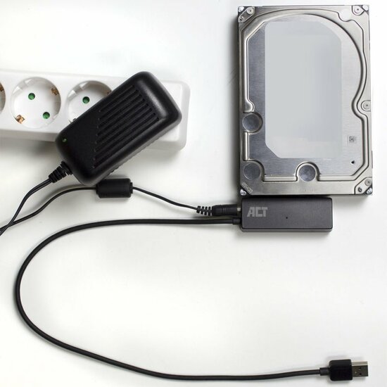 ACT AC1515 | 2,5 inch &amp; 3,5 inch SATA HDD/SSD naar USB 3.2 Gen 1 Adapter