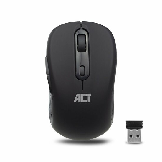 ACT AC5125 | Draadloze Muis | Rechtshandig | RF | 1600 DPI | Zwart