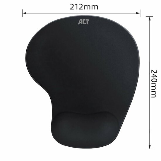 ACT AC8010 | Ergonomische Muismat | Zwart