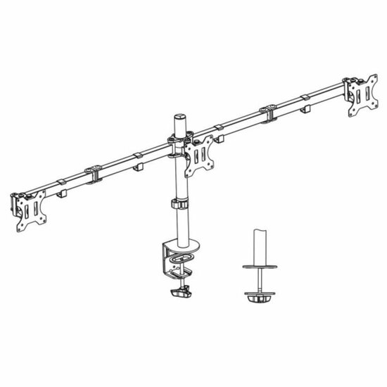 ACT AC8303 | Verstelbare Monitor-bureaubeugel | Tot 27" | Max 7kg | VESA 100x100 | 2 Monitoren